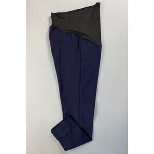 Ann Tayor Loft Pull On Slim Fit Maternity Pants. Navy Blue, Women's 8. NWT!